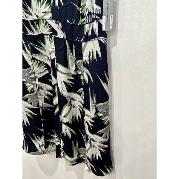 CLASSIQUES ENTIER Paradise print silk v-neck dress Women's Size12 NWT - Picture 5 of 12